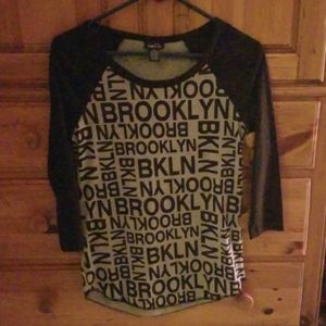 Rue 21 3/4 sleeve Brooklyn tee